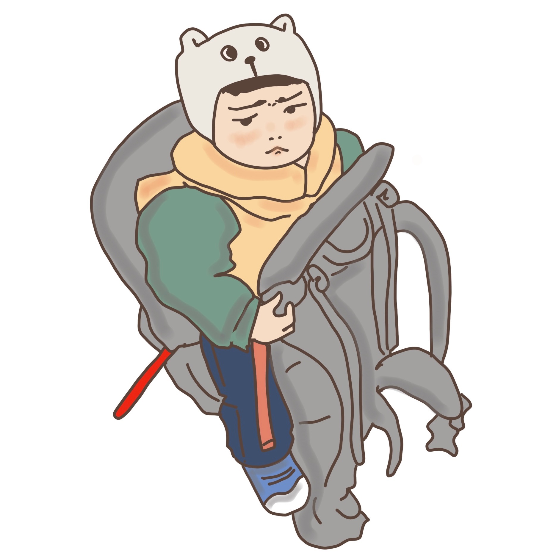 子連れ登山の子どもの服装スケッチまとめ（季節別）