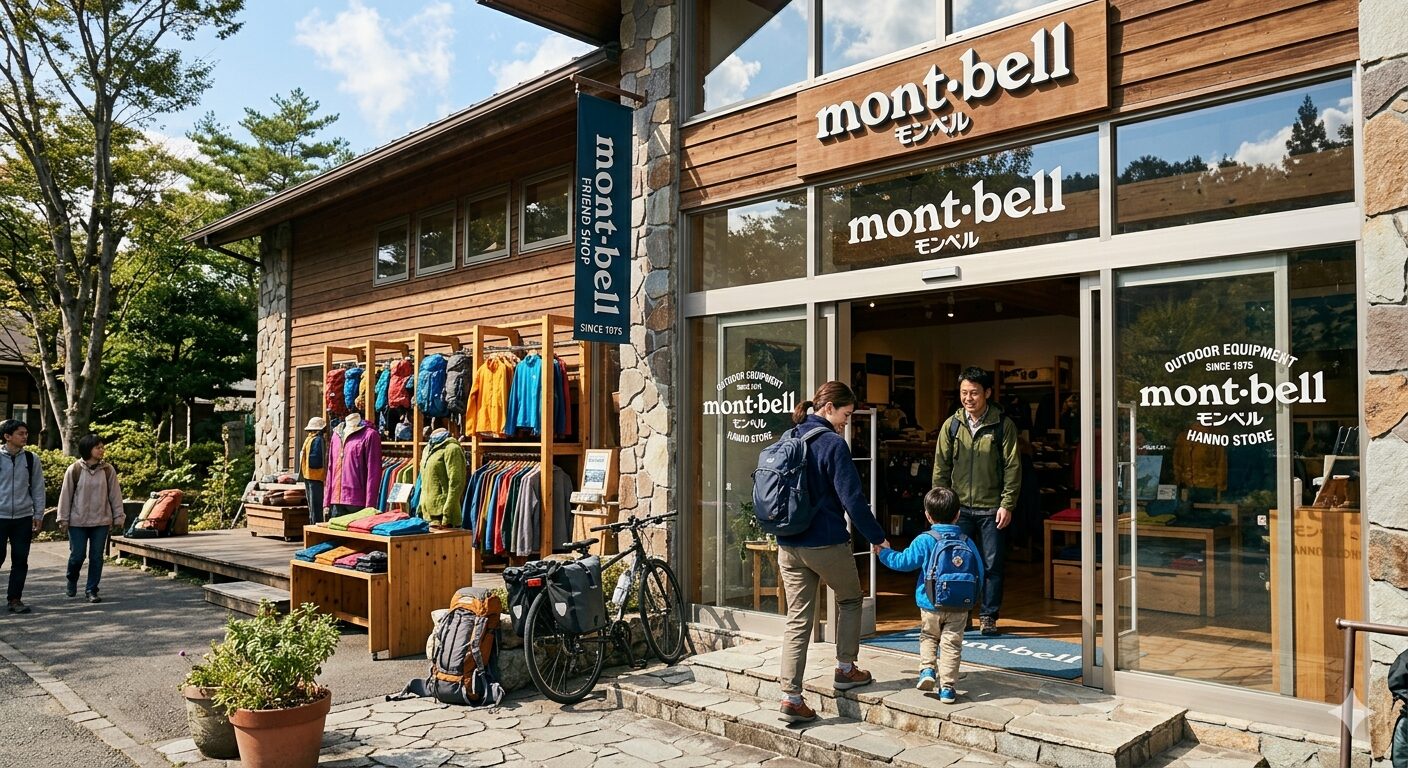 モンベル店舗の外観イメージ