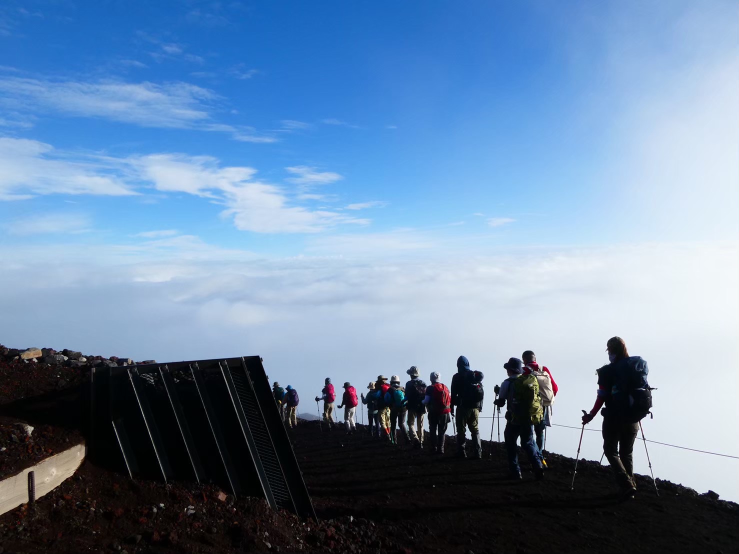 富士登山 吉田ルート 登山道の様子