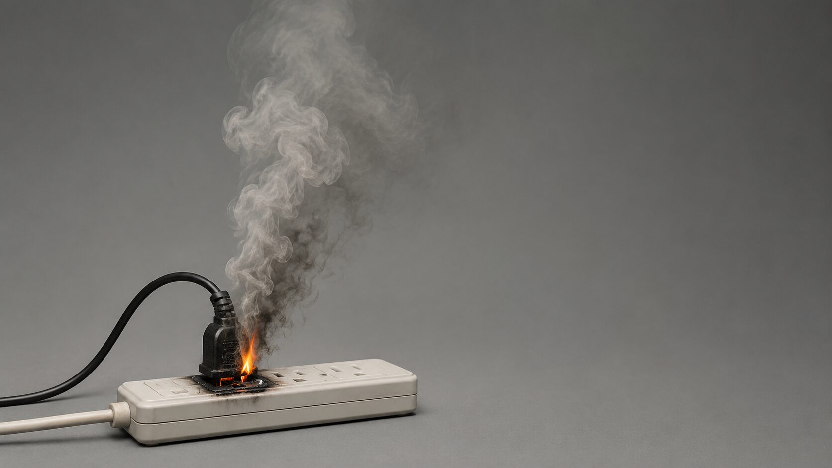 リチウムイオン電池の発火・煙のイメージ