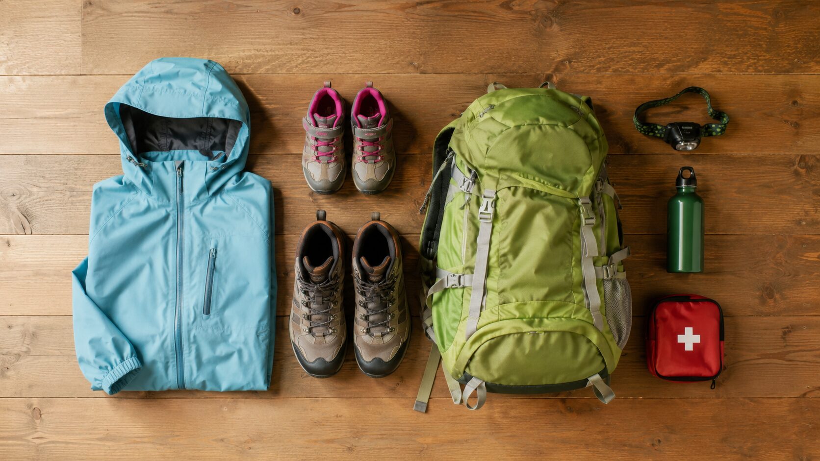 子連れ登山の装備フラットレイ