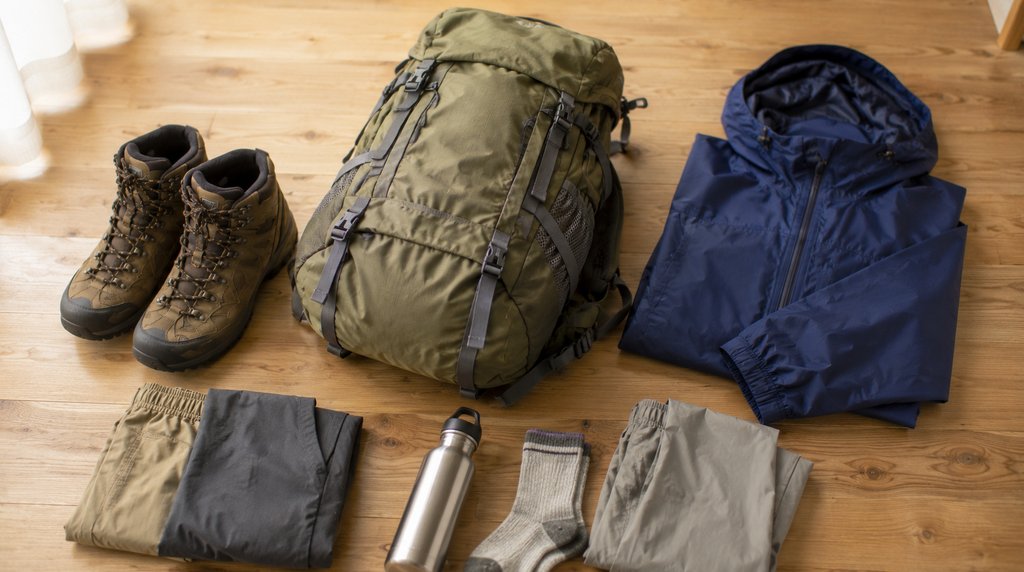 登山靴・ザック・レインウェアの基本装備