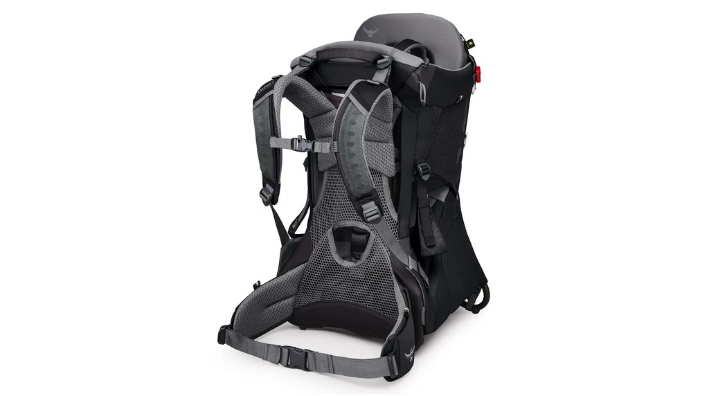 オスプレー ポコの登山用ベビーキャリアを背面から見た様子