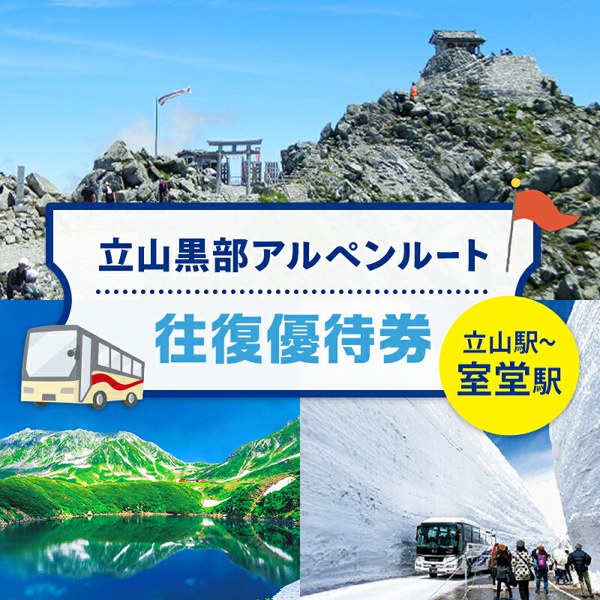 立山町の返礼品の立山黒部アルペンルート往復優待券