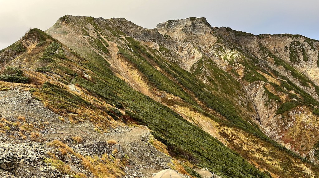 五竜山荘から見た五竜岳